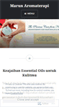 Mobile Screenshot of marunaromaterapi.com