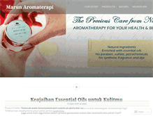 Tablet Screenshot of marunaromaterapi.com